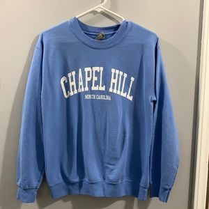 Chapel Hill North Carolina Light Blue Men’s Crewneck Sweatshirt